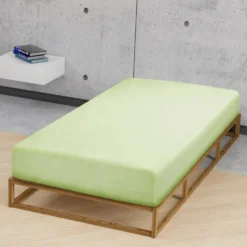 biberna Feinjersey-Spannbetttuch pistaziengrün, 1x 60x120 cm - 70x140 cm