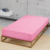 biberna Feinjersey-Spannbetttuch pink, 1x 90x190 cm - 100x200 cm