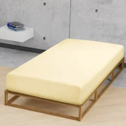 biberna Feinjersey-Spannbetttuch gelb, 1x 60x120 cm - 70x140 cm