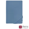 biberna Feinjersey-Spannbetttuch azurblau, 1x 90x190 cm - 100x200 cm