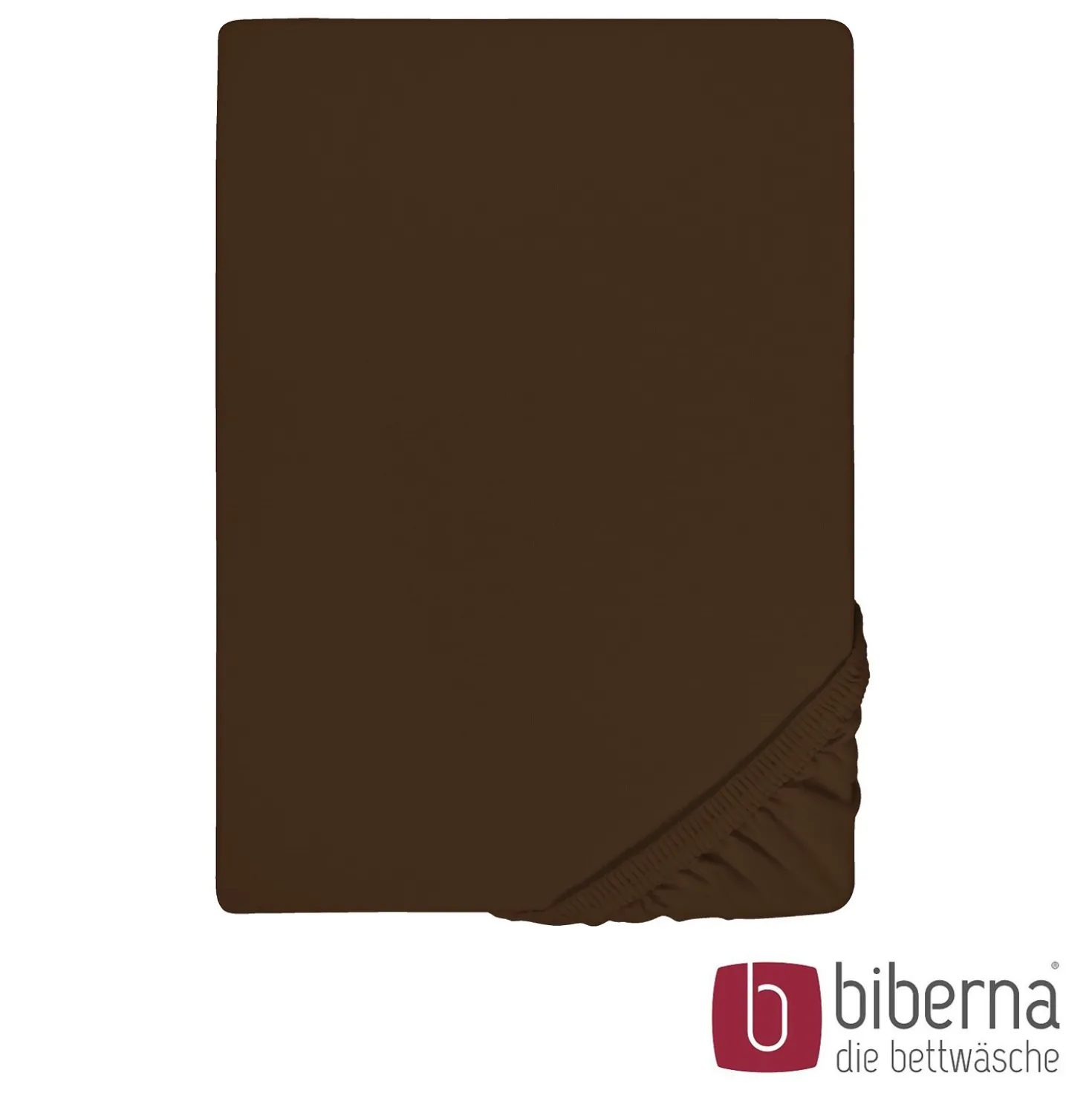 biberna Feinjersey-Spannbetttuch topas / mocca, 1x 90x190 cm - 100x200 cm