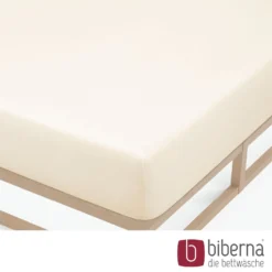 biberna Feinjersey-Spannbetttuch natur, 1x 90x190 cm - 100x200 cm