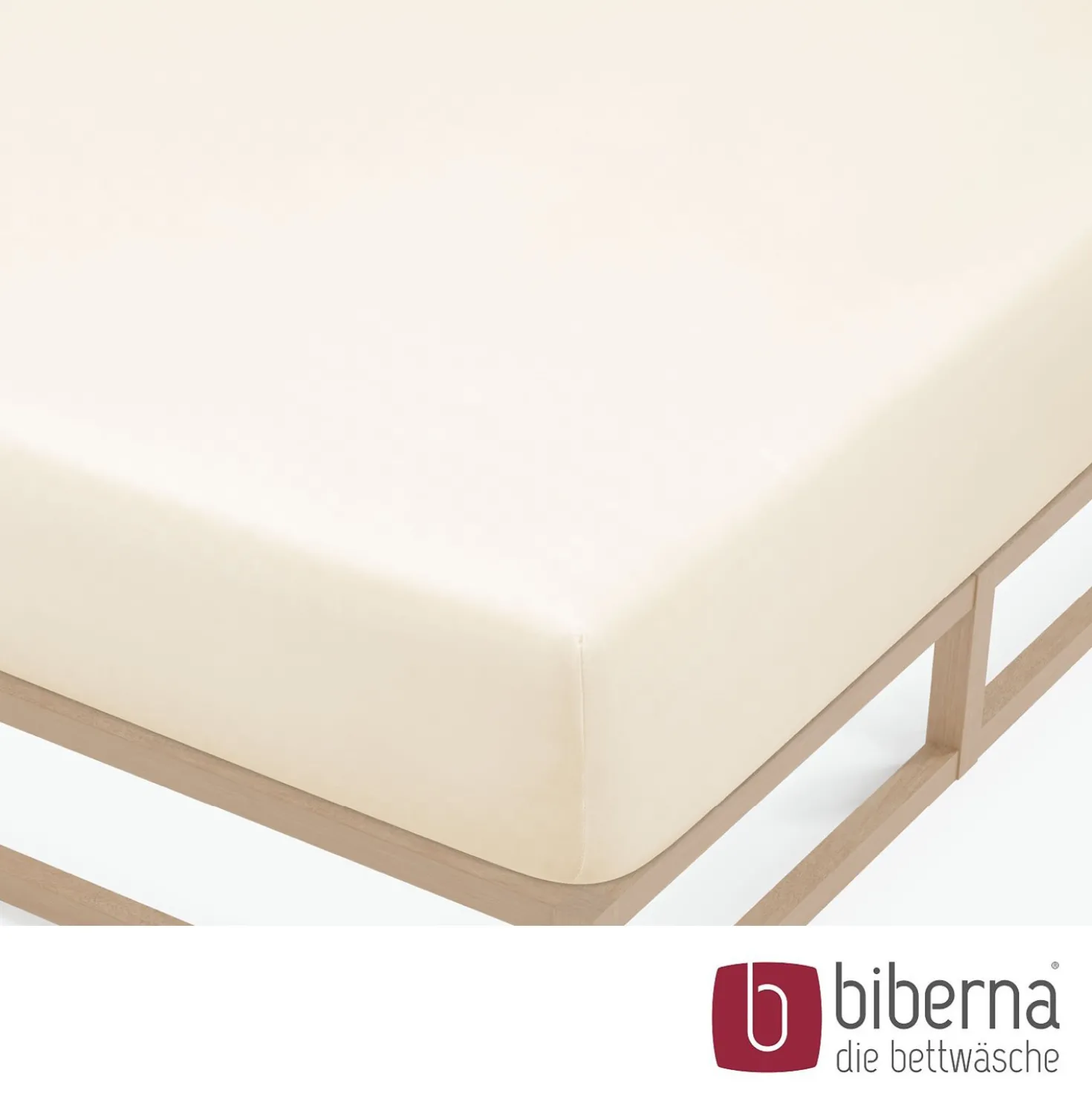 biberna Feinjersey-Spannbetttuch natur, 1x 90x190 cm - 100x200 cm