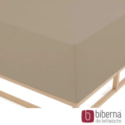 biberna Jersey-Elastic-Boxspring-Spannbetttuch basalt, 1x 90x190 cm - 100x220 cm