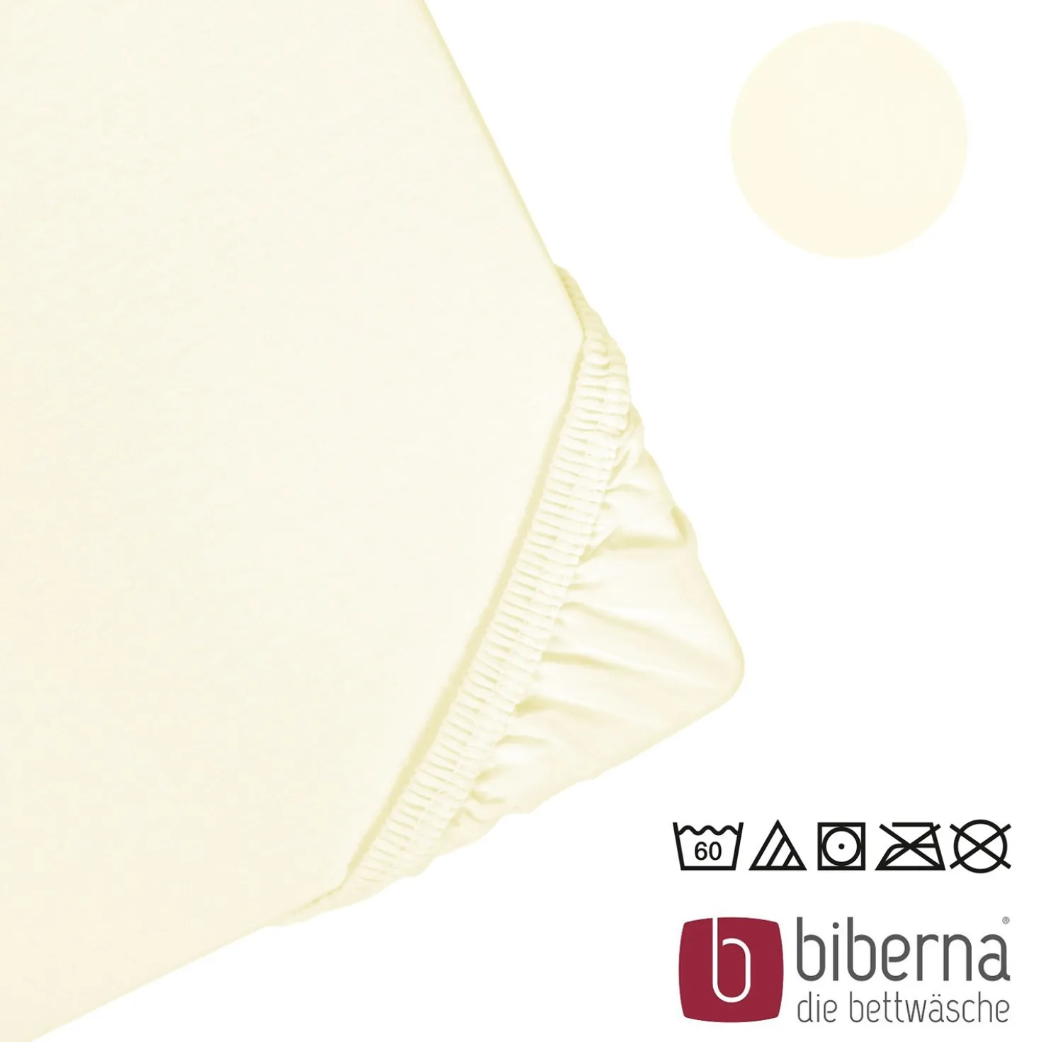 biberna Jersey-Elastic-Boxspring-Spannbetttuch perlmutt, 1x 90x190 cm - 100x220 cm