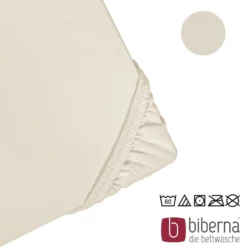 biberna Jersey-Elastic-Boxspring-Spannbetttuch grau, 1x 140x200 cm - 160x220 cm