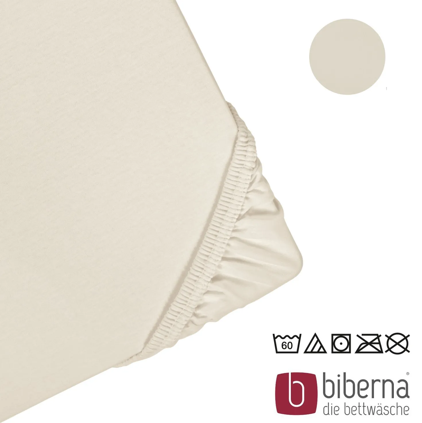 biberna Jersey-Elastic-Boxspring-Spannbetttuch grau, 1x 140x200 cm - 160x220 cm