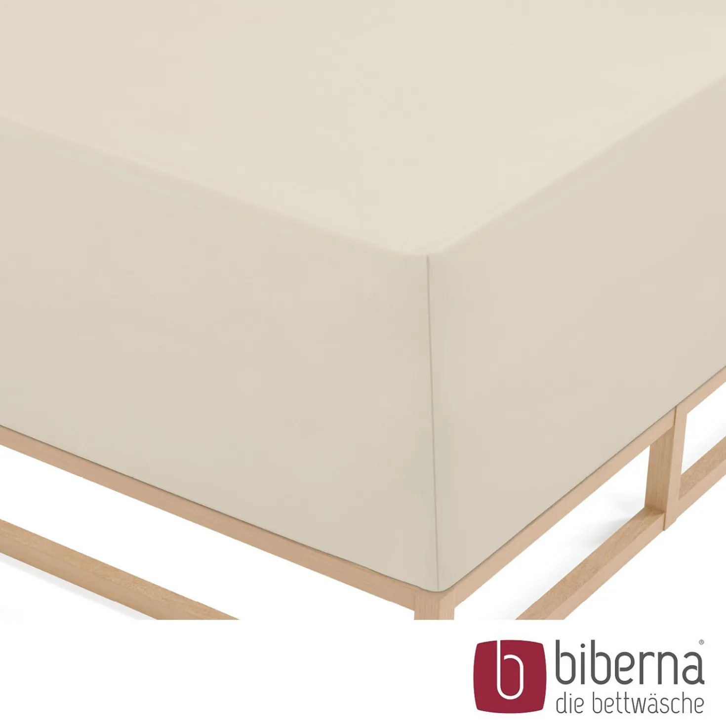 biberna Jersey-Elastic-Boxspring-Spannbetttuch grau, 1x 140x200 cm - 160x220 cm