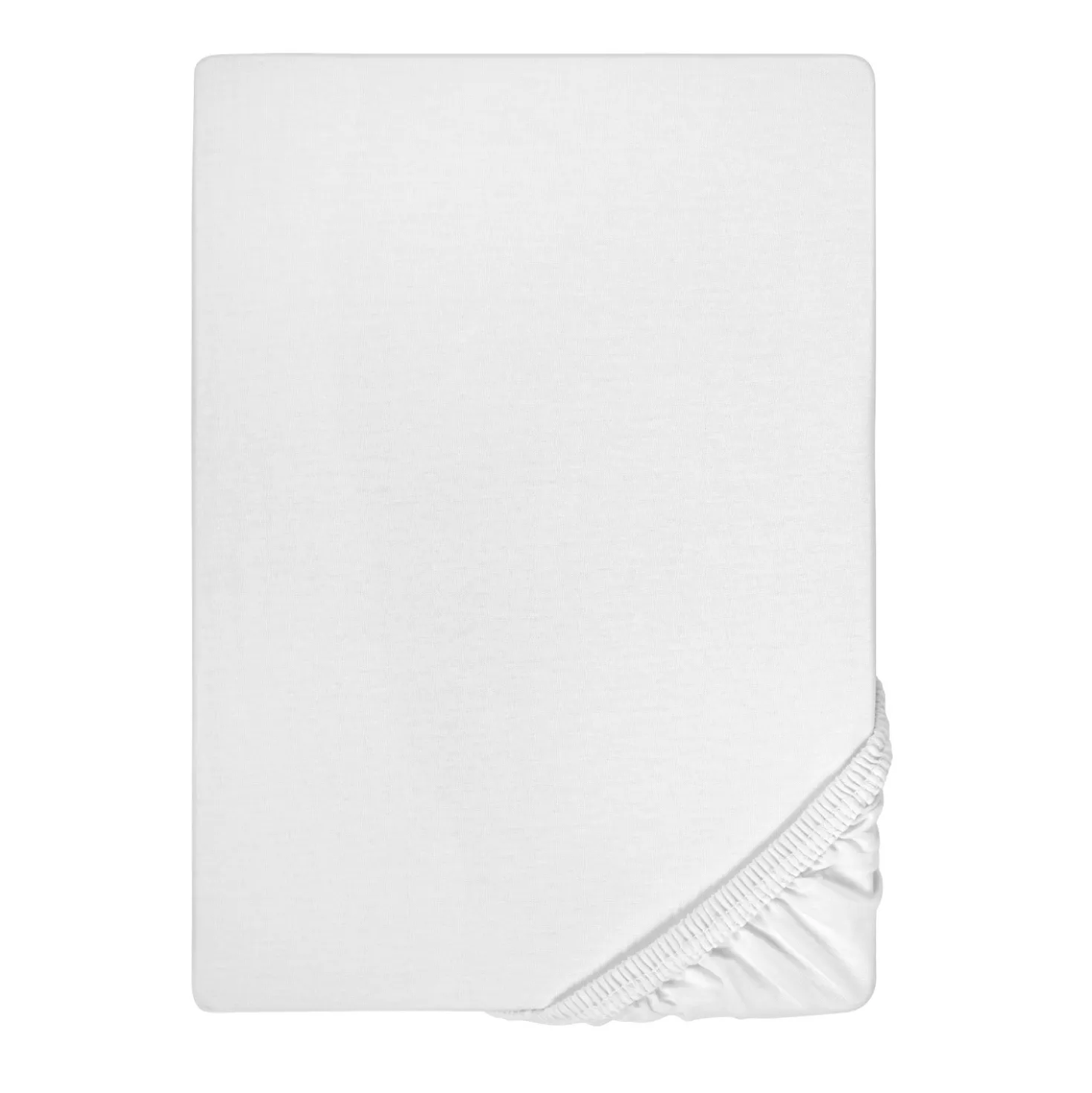 biberna Jersey-Elastic-Boxspring-Spannbetttuch weiss, 1x 140x200 cm - 160x220 cm