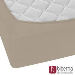 biberna Jersey-Elastic-Boxspring-Spannbetttuch basalt, 1x 180x200 cm - 200x220 cm