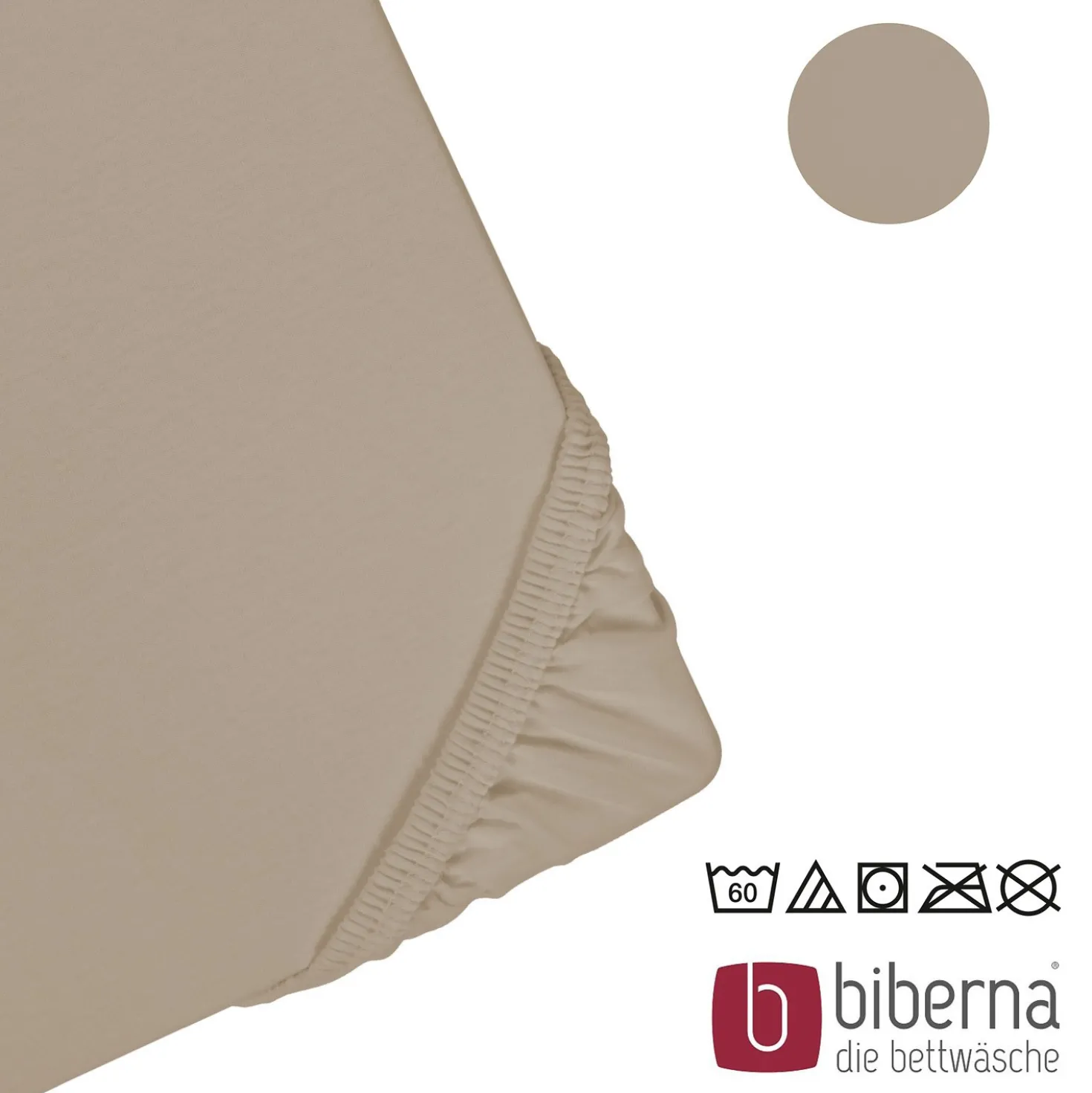 biberna Jersey-Elastic-Boxspring-Spannbetttuch basalt, 1x 180x200 cm - 200x220 cm