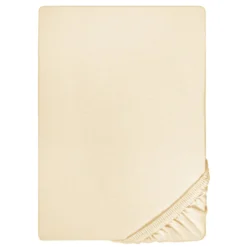 biberna Jersey-Elastic-Boxspring-Spannbetttuch champagner, 1x 180x200 cm - 200x220 cm