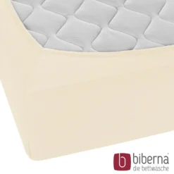 biberna Jersey-Elastic-Boxspring-Spannbetttuch champagner, 1x 180x200 cm - 200x220 cm