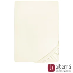 biberna Jersey-Elastic-Spannbetttuch perlmutt, 1x 90x190 cm - 100x220 cm