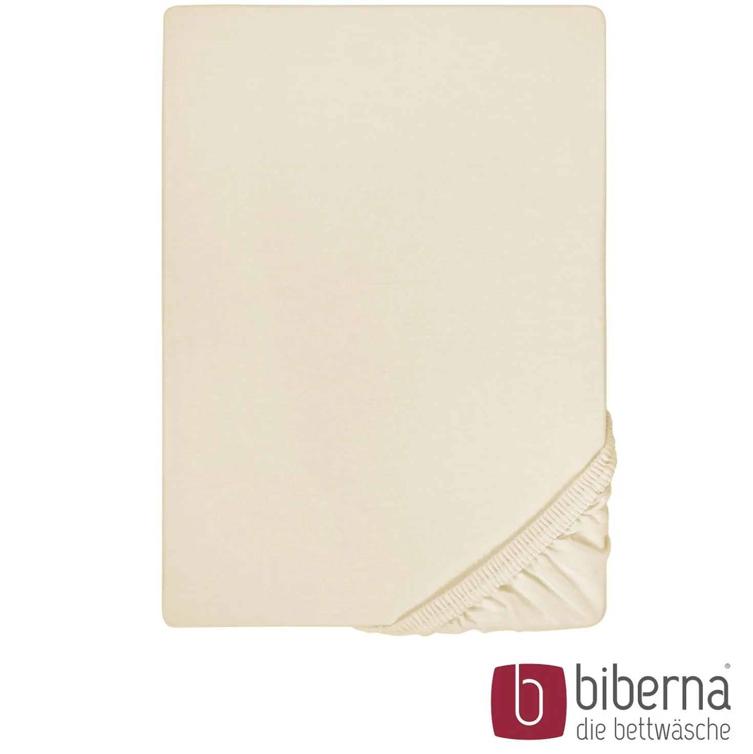 biberna Jersey-Elastic-Spannbetttuch kitt, 1x 90x190 cm - 100x220 cm