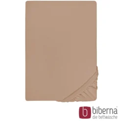 biberna Jersey-Elastic-Spannbetttuch macchiato, 1x 90x190 cm - 100x220 cm