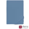 biberna Jersey-Elastic-Spannbetttuch azurblau, 1x 90x190 cm - 100x220 cm