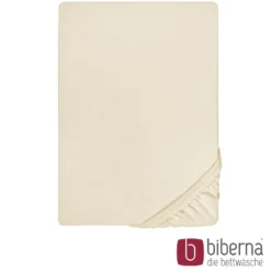 biberna Jersey-Elastic-Spannbetttuch kitt, 1x 120x200 cm - 130x220 cm