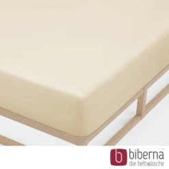 biberna Jersey-Elastic-Spannbetttuch kitt, 1x 120x200 cm - 130x220 cm