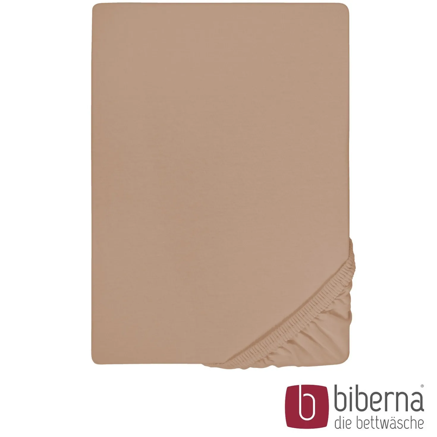 biberna Jersey-Elastic-Spannbetttuch macchiato, 1x 120x200 cm - 130x220 cm