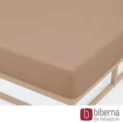 biberna Jersey-Elastic-Spannbetttuch macchiato, 1x 120x200 cm - 130x220 cm