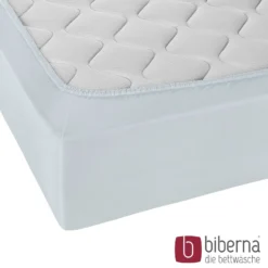 biberna Jersey-Elastic-Spannbetttuch ciel, 1x 120x200 cm - 130x220 cm