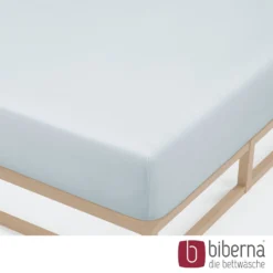 biberna Jersey-Elastic-Spannbetttuch ciel, 1x 120x200 cm - 130x220 cm