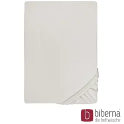 biberna Jersey-Elastic-Spannbetttuch grau, 1x 120x200 cm - 130x220 cm