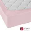 biberna Jersey-Elastic-Spannbetttuch rose, 1x 120x200 cm - 130x220 cm