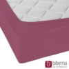 biberna Jersey-Elastic-Spannbetttuch brombeer, 1x 120x200 cm - 130x220 cm