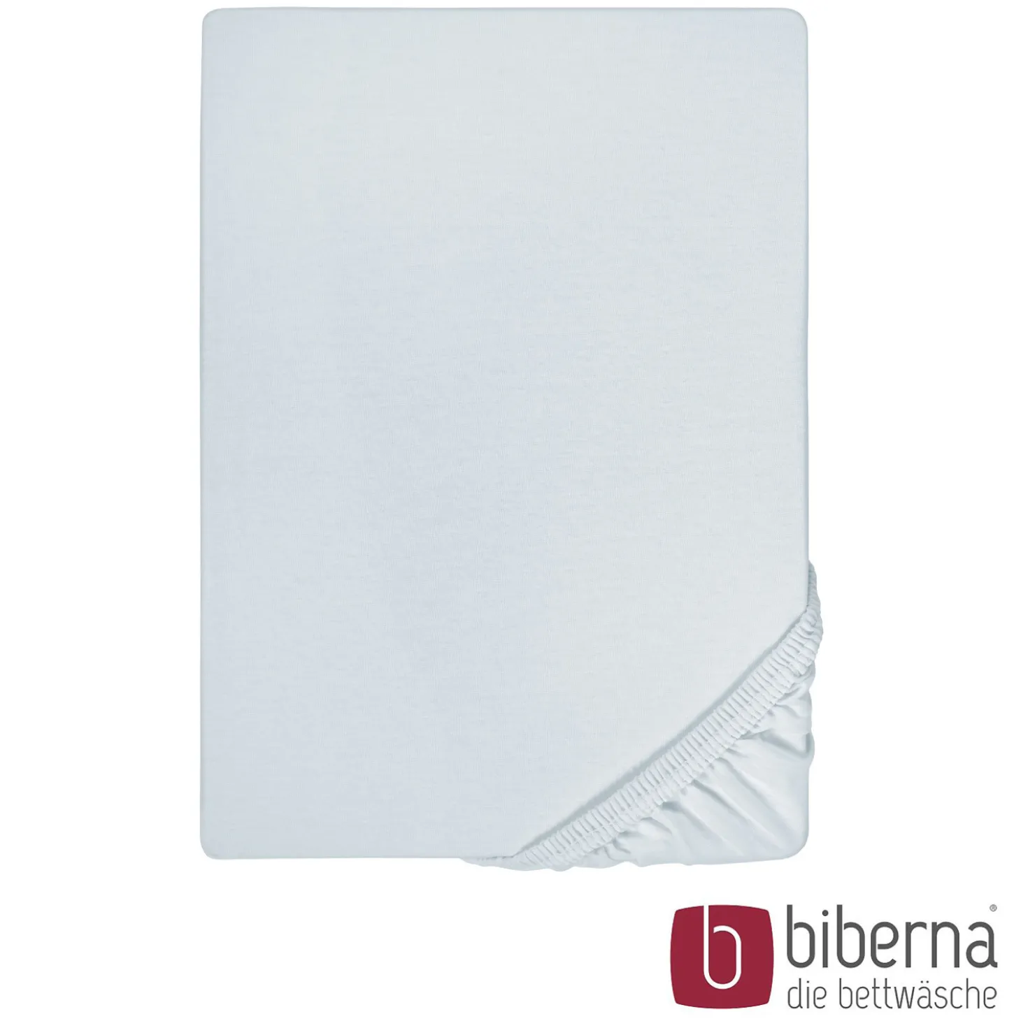 biberna Jersey-Elastic-Spannbetttuch ciel, 1x 180x200 cm - 200x220 cm