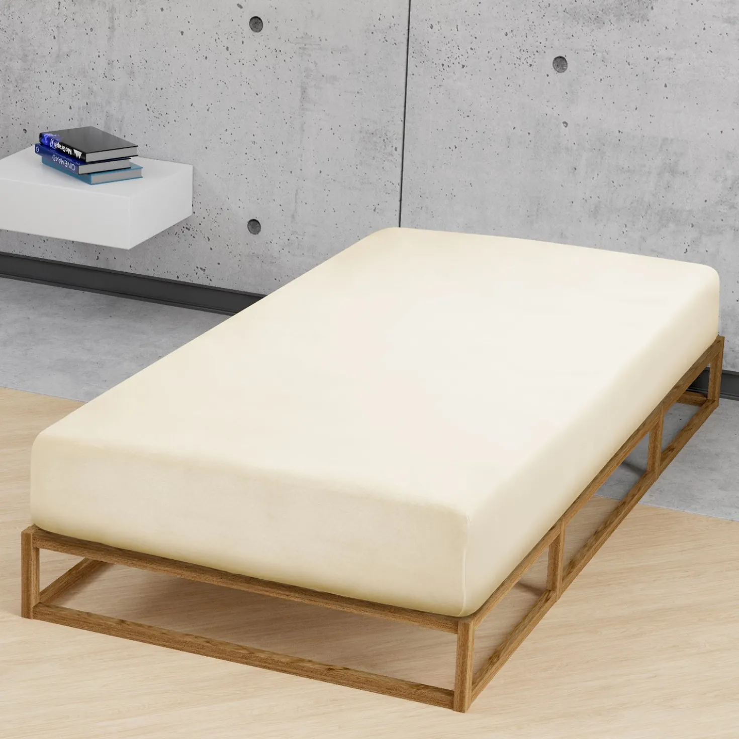 biberna Jersey-Elastic-Spannbetttuch kitt, 1x 140x200 cm - 160x220 cm