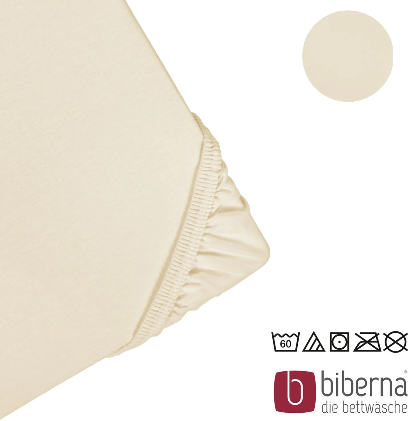 biberna Jersey-Elastic-Spannbetttuch kitt, 1x 140x200 cm - 160x220 cm