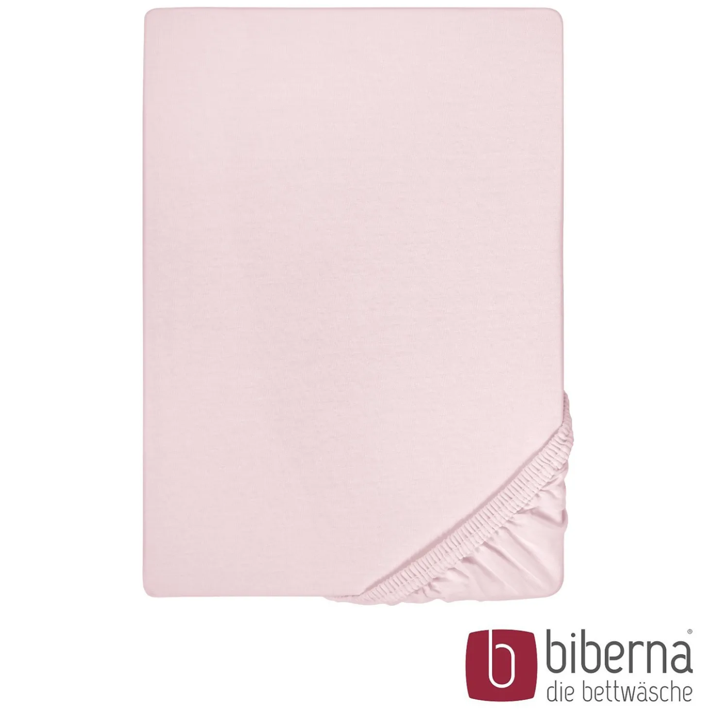 biberna Jersey-Elastic-Spannbetttuch rose, 1x 180x200 cm - 200x220 cm