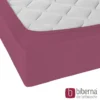 biberna Jersey-Elastic-Spannbetttuch brombeer, 1x 180x200 cm - 200x220 cm