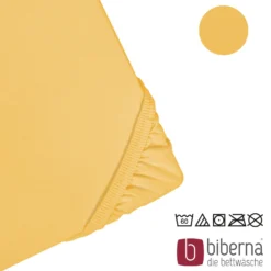 biberna Jersey-Elastic-Spannbetttuch honig, 1x 140x200 cm - 160x220 cm