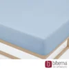 biberna Jersey-Elastic-Spannbetttuch eisblau, 1x 180x200 cm - 200x220 cm