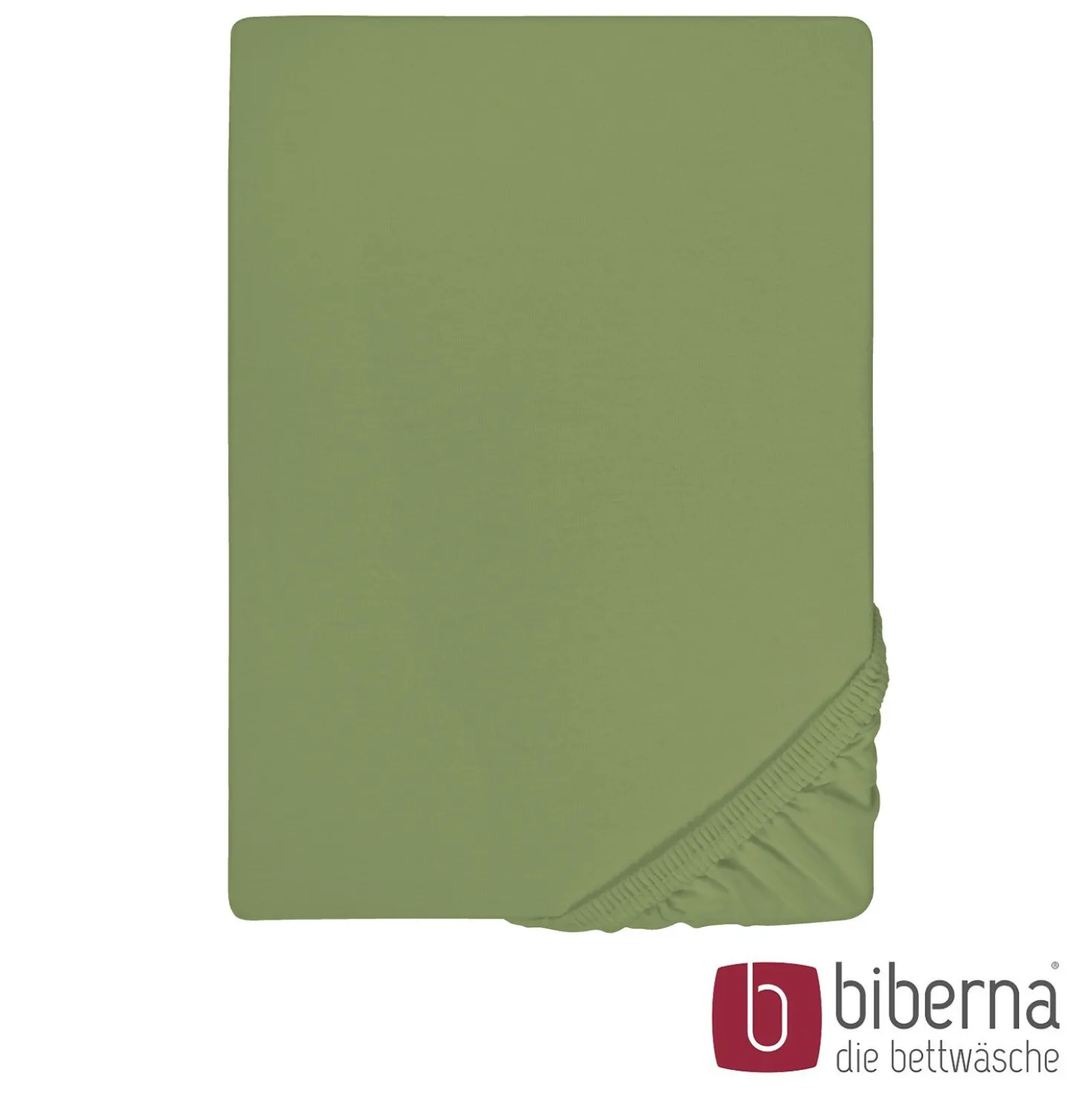 biberna Jersey-Elastic-Spannbetttuch fichte, 1x 140x200 cm - 160x220 cm
