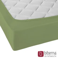 biberna Jersey-Elastic-Spannbetttuch fichte, 1x 140x200 cm - 160x220 cm