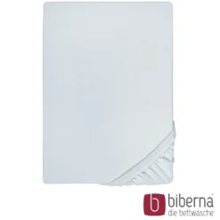 biberna Jersey-Elastic-Spannbetttuch ciel, 1x 140x200 cm - 160x220 cm