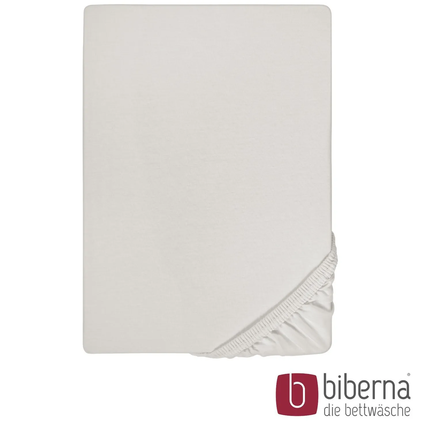 biberna Jersey-Elastic-Spannbetttuch grau, 1x 140x200 cm - 160x220 cm