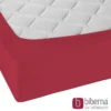 biberna Jersey-Elastic-Spannbetttuch rubin, 1x 140x200 cm - 160x220 cm