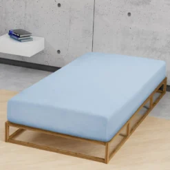 biberna Jersey-Elastic-Spannbetttuch eisblau, 1x 140x200 cm - 160x220 cm