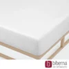 biberna Jersey-Elastic-Spannbetttuch weiss, 1x 120x200 cm - 130x220 cm