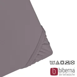 biberna Jersey-Elastic-Topper-Spannbetttuch silber/grau, 1x 180x200 cm - 200x220 cm