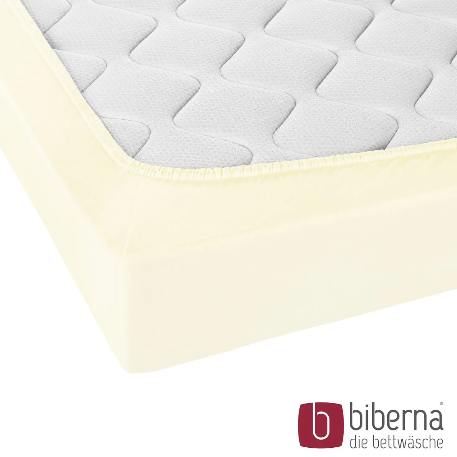 biberna Jersey-Elastic-Topper-Spannbetttuch perlmutt, 1x 140x200 cm - 160x220 cm