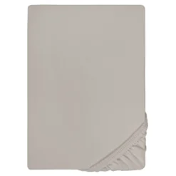 biberna Jersey-Elastic-Topper-Spannbetttuch sturmgrau, 1x 140x200 cm - 160x220 cm