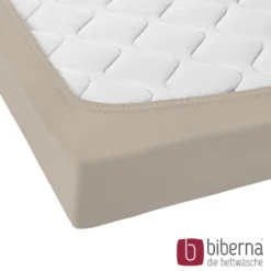 biberna Jersey-Elastic-Topper-Spannbetttuch basalt, 1x 180x200 cm - 200x220 cm