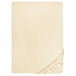 biberna Jersey-Elastic-Topper-Spannbetttuch champagner, 1x 180x200 cm - 200x220 cm