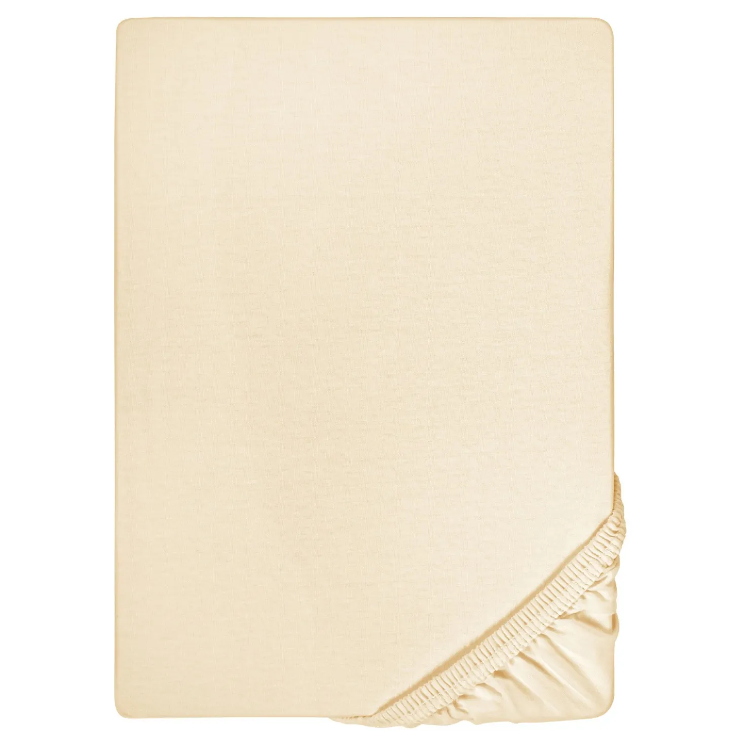 biberna Jersey-Elastic-Topper-Spannbetttuch champagner, 1x 90x190 cm - 100x220 cm